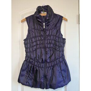 JANE ASHLEY Women’s Purple Puffer Vest Medium Gorpcore Utility Casual